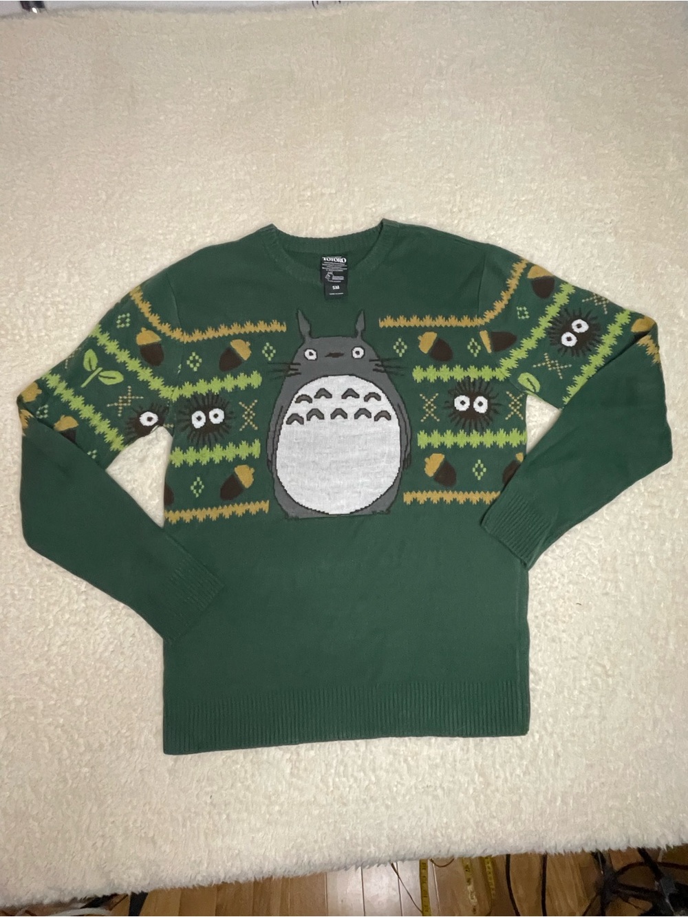 Our Universe Studio Ghibli My Neighbor Totoro Fair Isle Knit Sweater Size SM
